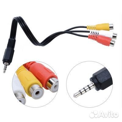 3x RCA - jack 3.5mm
