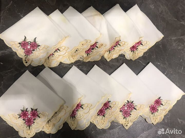 Салфетки сервировочные 12 шт. тканевые