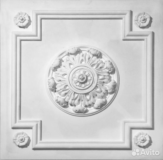 Панель -Кессоны из гипса