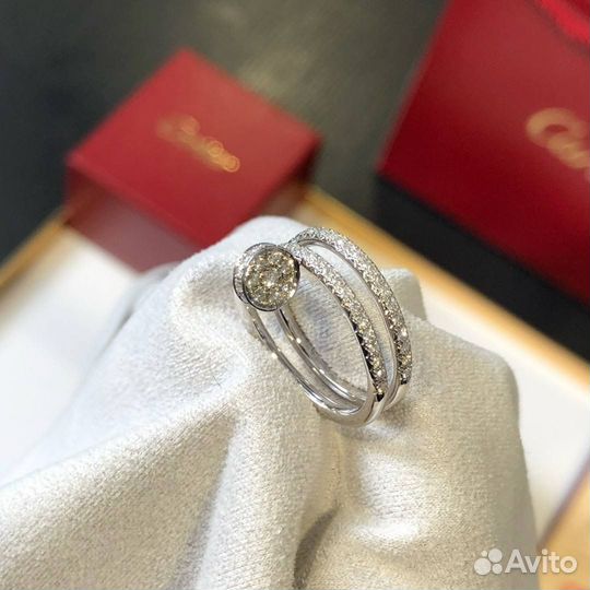 Кольцо Cartier Juste Un Clou золото 750,бриллианты