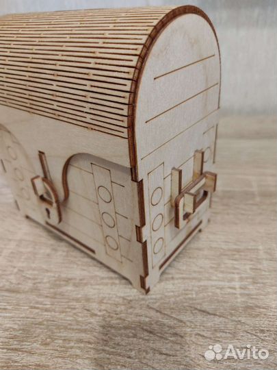 Копилка/шкатулка деревянная сундук