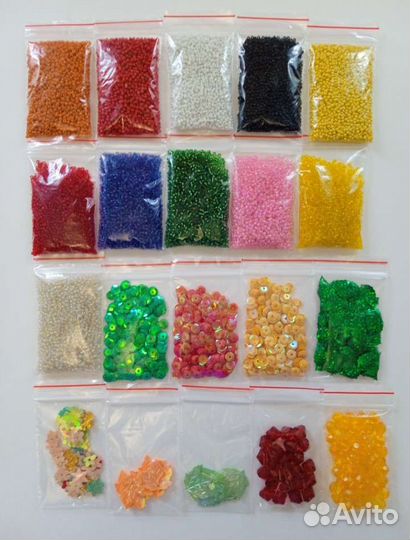 Бисер, пайетки