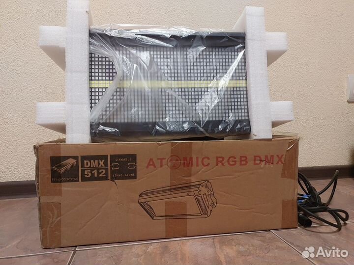 LED Atomic RGB DMX dmx512 лампа страбоскоп клуб