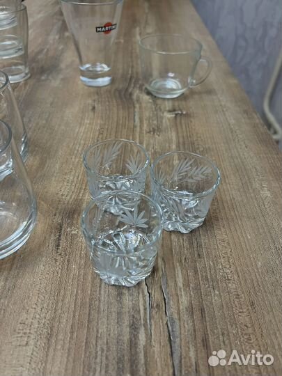 Бокалы стаканы рюмки