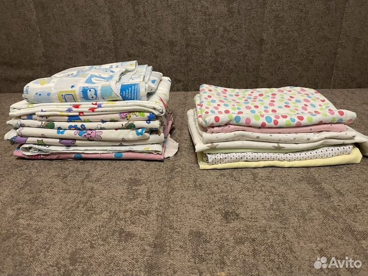 Пеленки детские пакетом бу