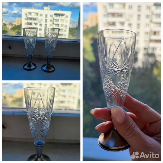 Хрустальные фужеры / рюмки / вазы