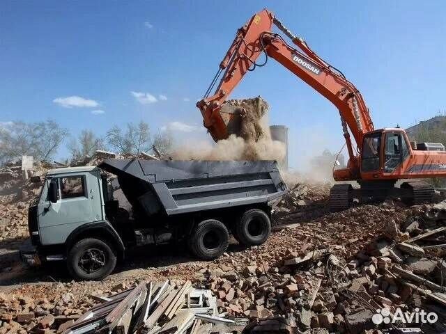 Демонтаж зданий, домов, построек