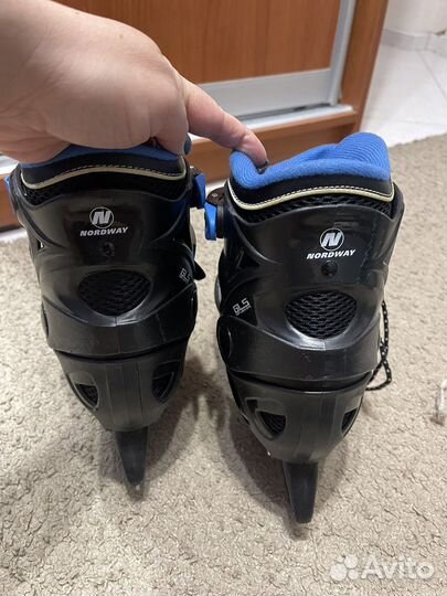 Коньки детские раздвижные nordway 34-37