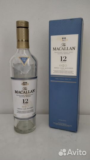 Бутылка с коробкой Macallan 12 0.5л