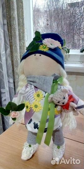 Кукла текстильная интерьерная