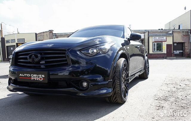 Губа переднего бампера Infiniti fx/qx70