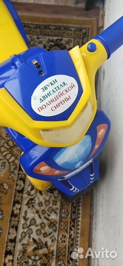 Детский мотоцикл беговел полиция