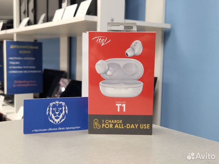Беспроводные наушники Itel T1 новые