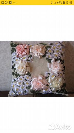 Вышивка на заказ лентами гобеленов