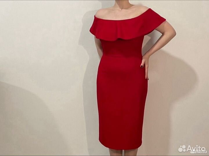 Платье zara красное