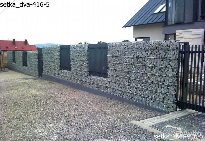 Оцинкованная сетка 80х100мм / Габионы / Доставка