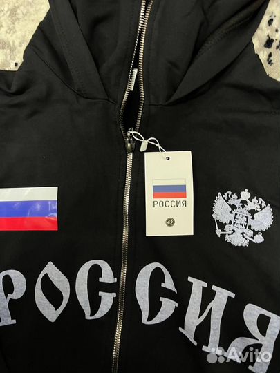 Зип худи с балаклавой Россия