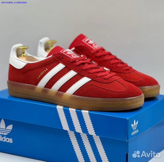 Кроссовки Adidas Gazelle Red (Арт.97344)