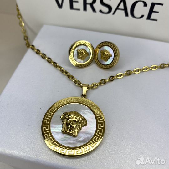 Колье и серьги versace