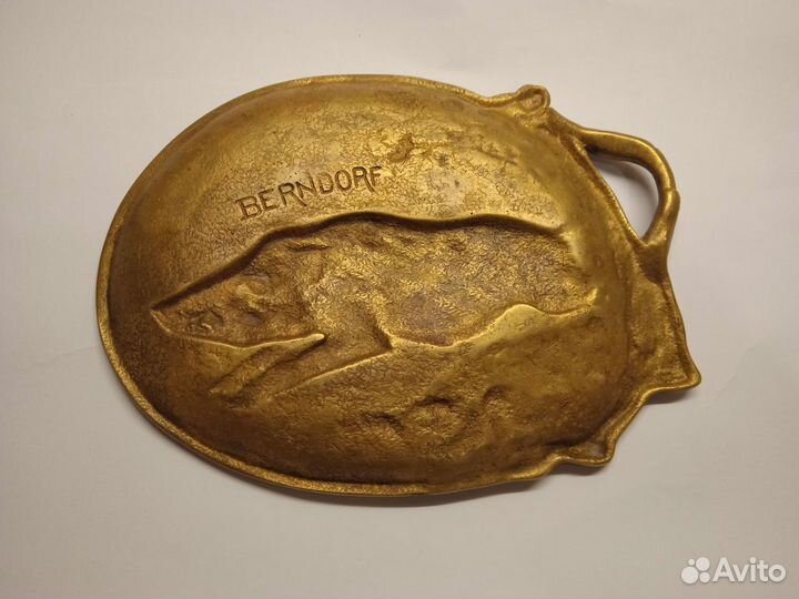 Антиквариат Пепельница бронза