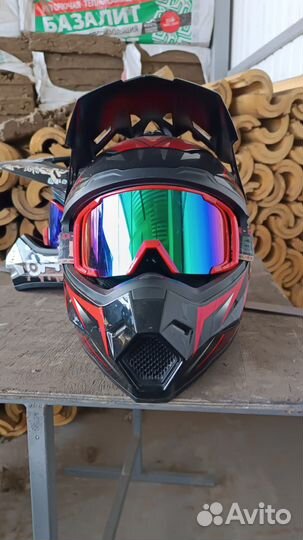 Мотошлем кроссовый