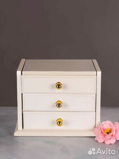 Шкатулка для украшений деревянная большая