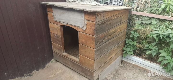 Большая будка для собаки утепленная