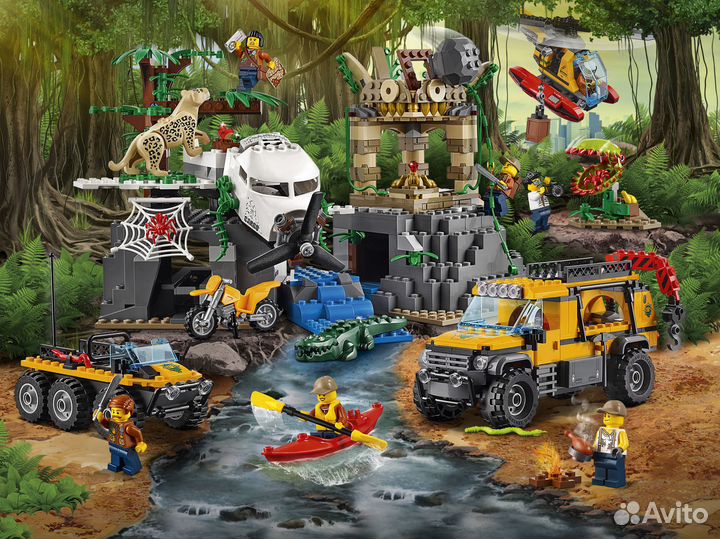 Конструктор База исследователей джунглей 812 дет