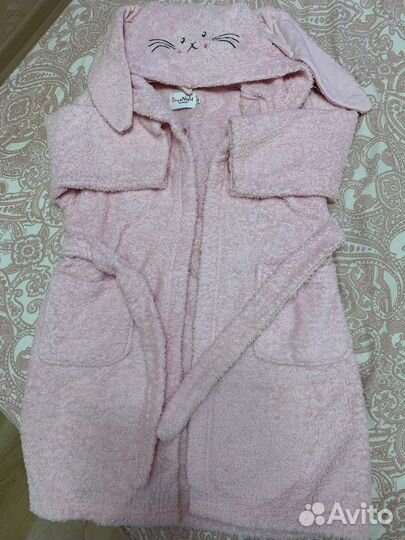 Халат махровый для девочки