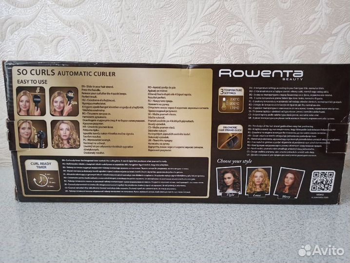 Автоматическая плойка для волос Rowenta So Curls