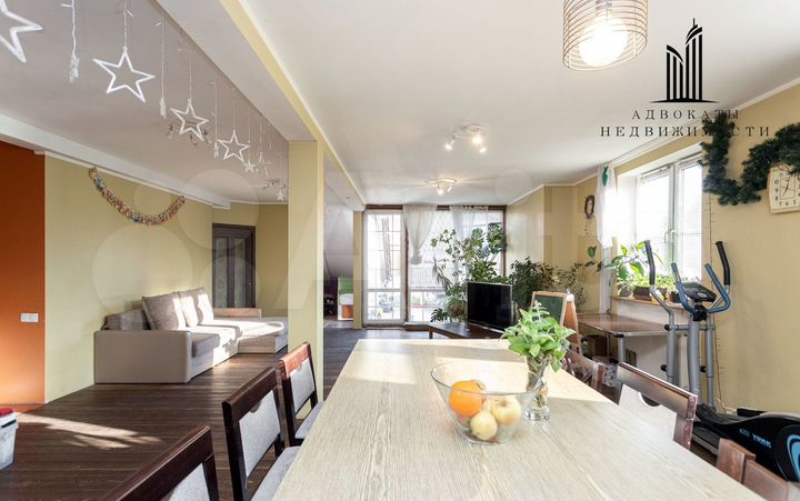 3-к. квартира, 114 м², 4/4 эт.