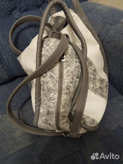 Женская сумка рюкзак из натуральной кожи