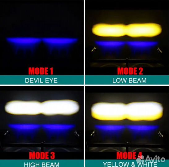 Ходовые огни для мотоцикла 100вт