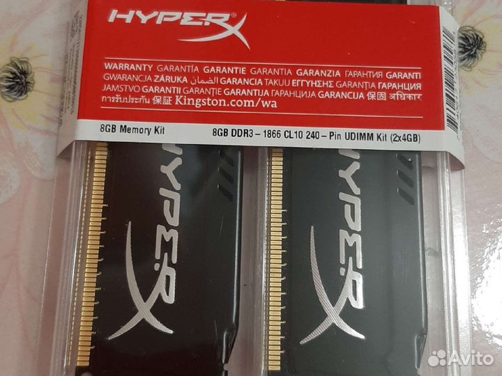 Новая оперативная память 8 GB DDR3