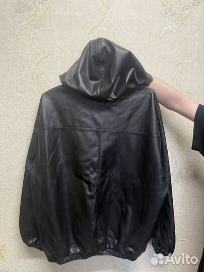 Кожаная кофта