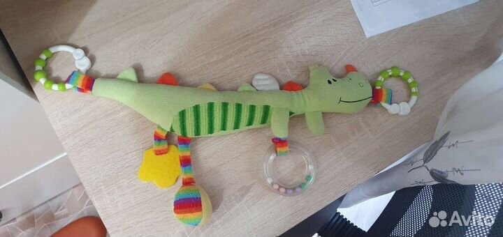 Игрушка дракон для коляски, автолюльки, кроватки