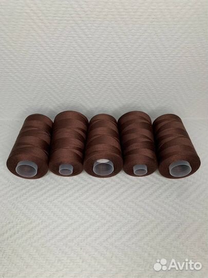 Швейные нитки 70лл-2500м № 202 (Коричневый шоколад