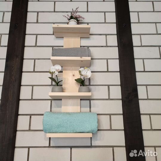 Полка настенная деревянная