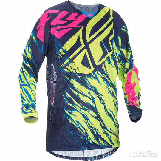 Джерси FLY racing kinetic relapse черный желтый M