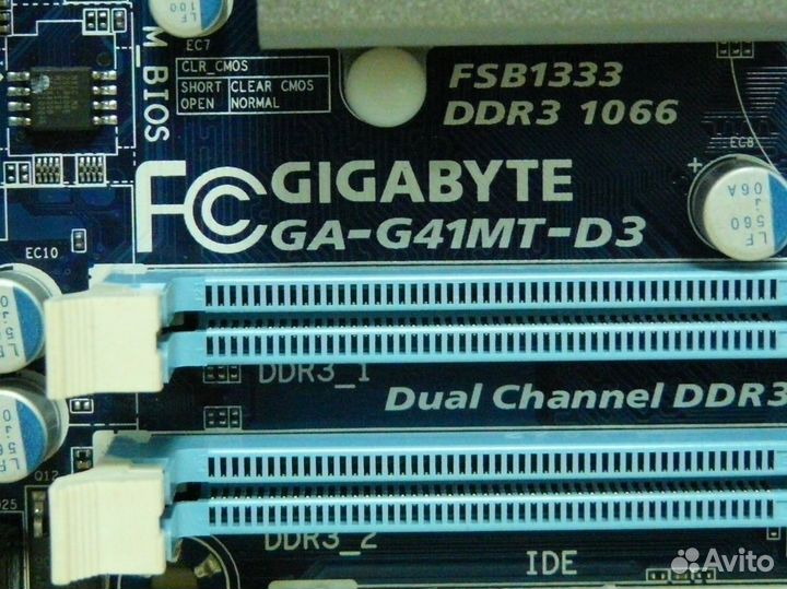 S775 gigabyte GA-G41MT-D3 (Intel G41)(DDR3)(б/у)