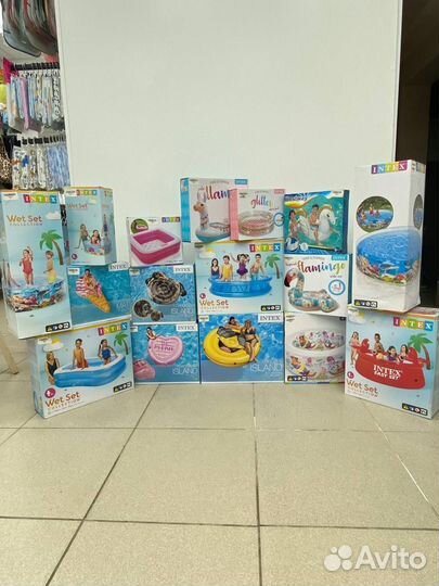 Бассейн надувной плотик матрас