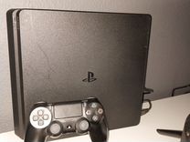 Ps4 slim 1tb + 3 джойстика, подписка и диски