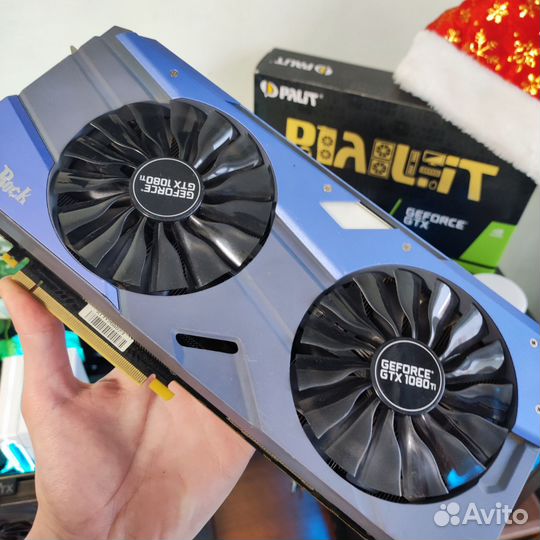 Видеокарта GTX 1080 Ti Gamerock Palit, 11 GB