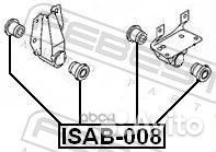 Сайлентблок рессоры isuzu ELF 88- пер.подв. ISA