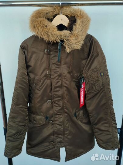 Зимняя куртка Alpha industries N-3B Brown M