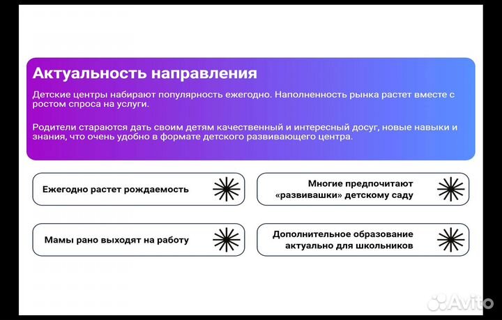 Франшиза центра всестороннего развития детей