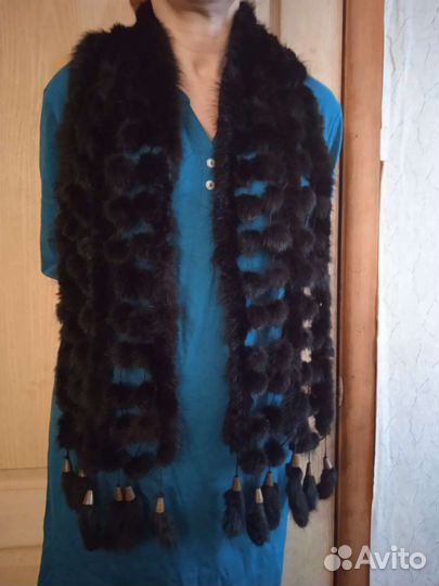 Шарф норковый новый