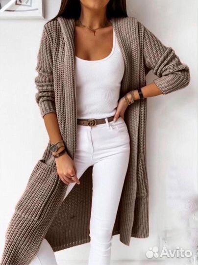 Кардиган длинный