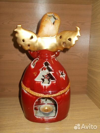 Статуэтка-подсвечник Ангел с лирой