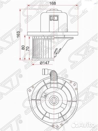 Мотор печки Mitsubishi Challenger K94W